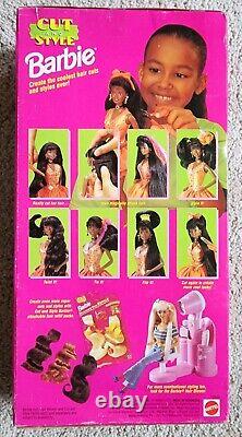 Vintage Cut And Style Barbie African American 1994 #12642 NRFB Black New Box