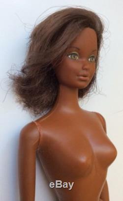 Vintage Deluxe Quick Curl Cara AA Barbie Friend African American Nude HTF