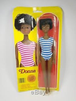 Vintage Donna Fashion Doll Barbie Clone African American NIB side look RARE
