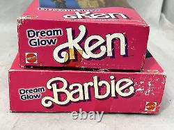 Vintage Dream Glow Barbie & Ken African American/Black 1985 Mattel NRFB