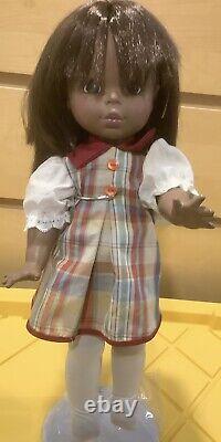 Vintage Eegee African-American Baby Doll 16 Inch Tall With Original Clothes