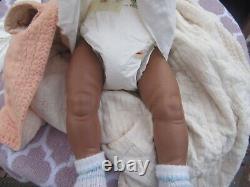 Vintage Effanbee 20 Dy-Dee Baby vinyl African American black baby Doll