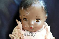 Vintage Effanbee African American Composition Doll 16