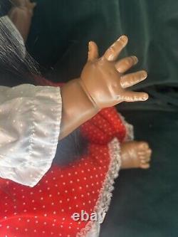 Vintage Ideal African American Baby Crissy Doll Grow Hair 1973 STUNNING