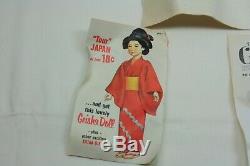 Vintage Ideal Black African American Crissy Grow Hair Doll 1969 1970 Box + Paper