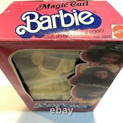 Vintage Magic Curl Barbie AA Blac Doll 1981 Mattel 3989 NIB Steffi Face