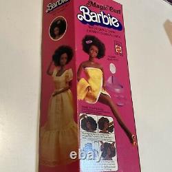 Vintage Magic Curl Barbie AA Blac Doll 1981 Mattel 3989 NIB Steffi Face