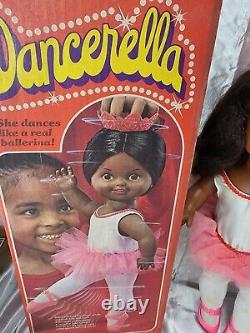 Vintage Mattel African American Dancerella Ballerina Doll in Original Box