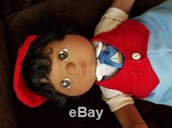 Vintage Mattel African American My Child Doll- Boy