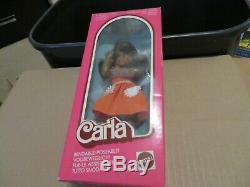 Vintage Mattel Carla #7377 Doll African American Bendable 1976 MISB Sealed