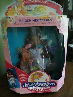 Vintage Mattel Lady Lovely Locks Enchanted Island Maiden Mistycurls NIB 1987