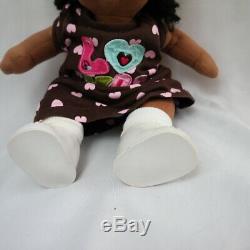 Vintage Mattel MY CHILD 1985 Doll African American Black Hair Brown Eyes, Shoes
