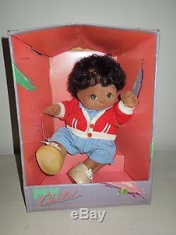 Vintage My Child Doll Rare African American Black Boy Girl Mattel Still In Box