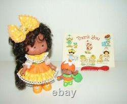 Vintage Original Strawberry Shortcake Orange Blossom Berrykin Doll and Critter