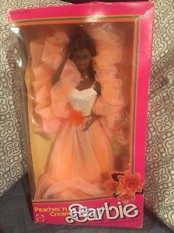 Vintage Peaches N Cream African American Barbie Mattel NIB Rare Doll
