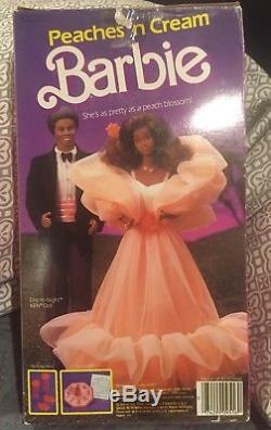 Vintage Peaches N Cream African American Barbie Mattel NIB Rare Doll