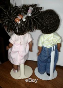 Vintage Repro Vogue Ginny Doll African American Brother and Sister Pair