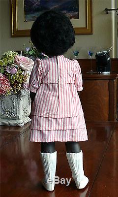 Vintage Sasha Doll African American Girl in Pink Dress, Short Hair England