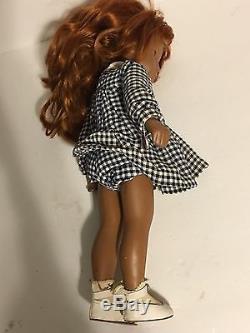 Vintage Sasha Serie 16 Doll Painted Eye African American Red Hair w button tag