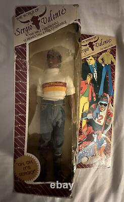 Vintage Sergio Valente Male African American Doll 1982 Rare New Wear To Box
