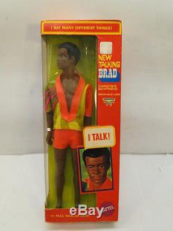 Vintage Talking Brad Christie Boyfriend Barbie Black 1969 African American Box