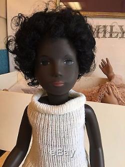 Vtg 1976 CORA Black African American SASHA Doll ORIG withTAG England