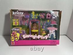 Vtg Barbie Krissy Swing'NPlay Hispanic/African American Baby Doll RARE #54218