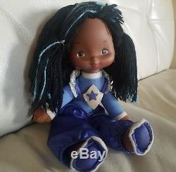 Vtg Hallmark Rainbow Brite Indigo Doll 1983 Color Kid Purple African American