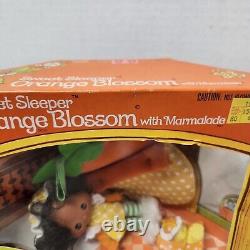 Vtg Kenner Strawberry Shortcake Sweet Sleeper Orange Blossom Doll & Marmalade