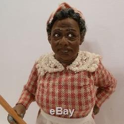 WONDERFUL MINIATURE AFRICAN-AMERICAN MAID DOLL GREAT DETAILED FACE