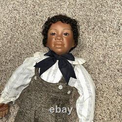 Walter By Mary Van Osdell African American AA Porcelain Doll 24in Signed 91/2000
