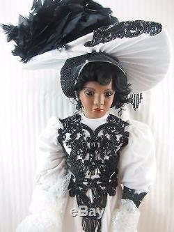 Welden Museum Teisha Porcelain Doll, RUSTIE 36 Tall, African American Doll