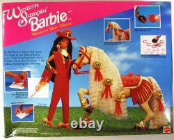 Western Stampin' African American Barbie with Western Star Horse Special Edit