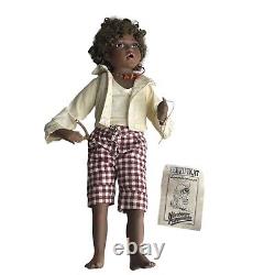 Zertifikat sammlerpuppe nurnberger puppenstube African porcelain Boy Doll 16 In
