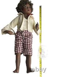 Zertifikat sammlerpuppe nurnberger puppenstube African porcelain Boy Doll 16 In